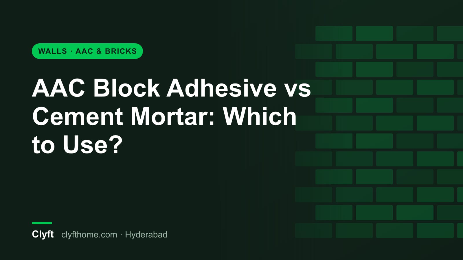 Laying AAC blocks with adhesive versus cement mortar