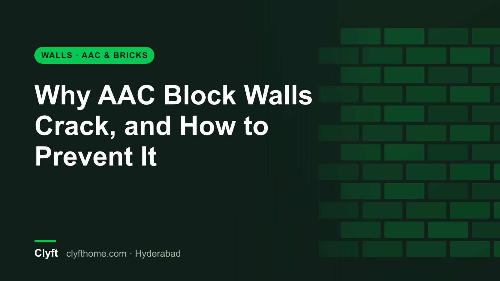 Cracks in AAC block walls and how to prevent them