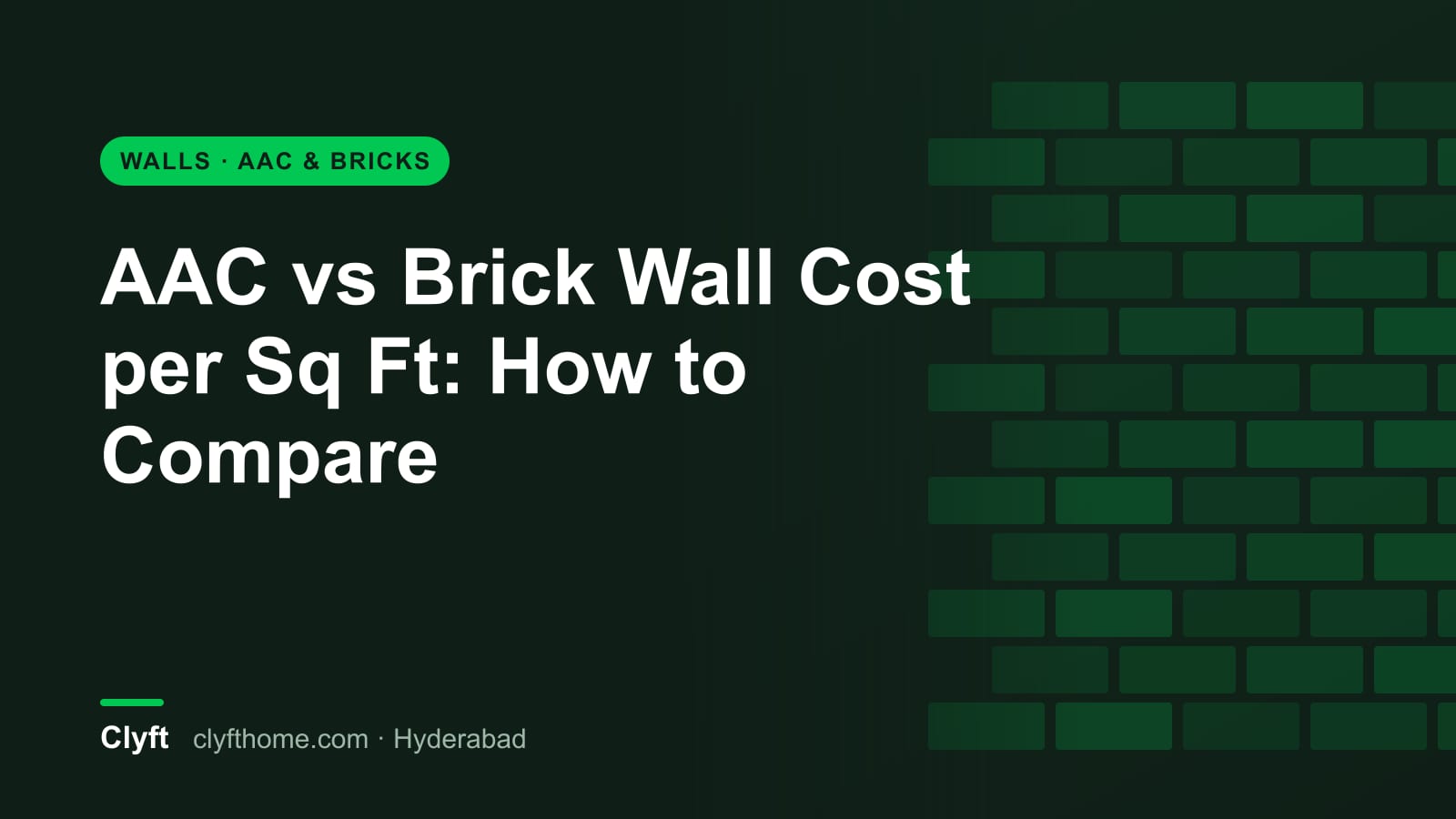 Comparing AAC and brick wall cost per square foot