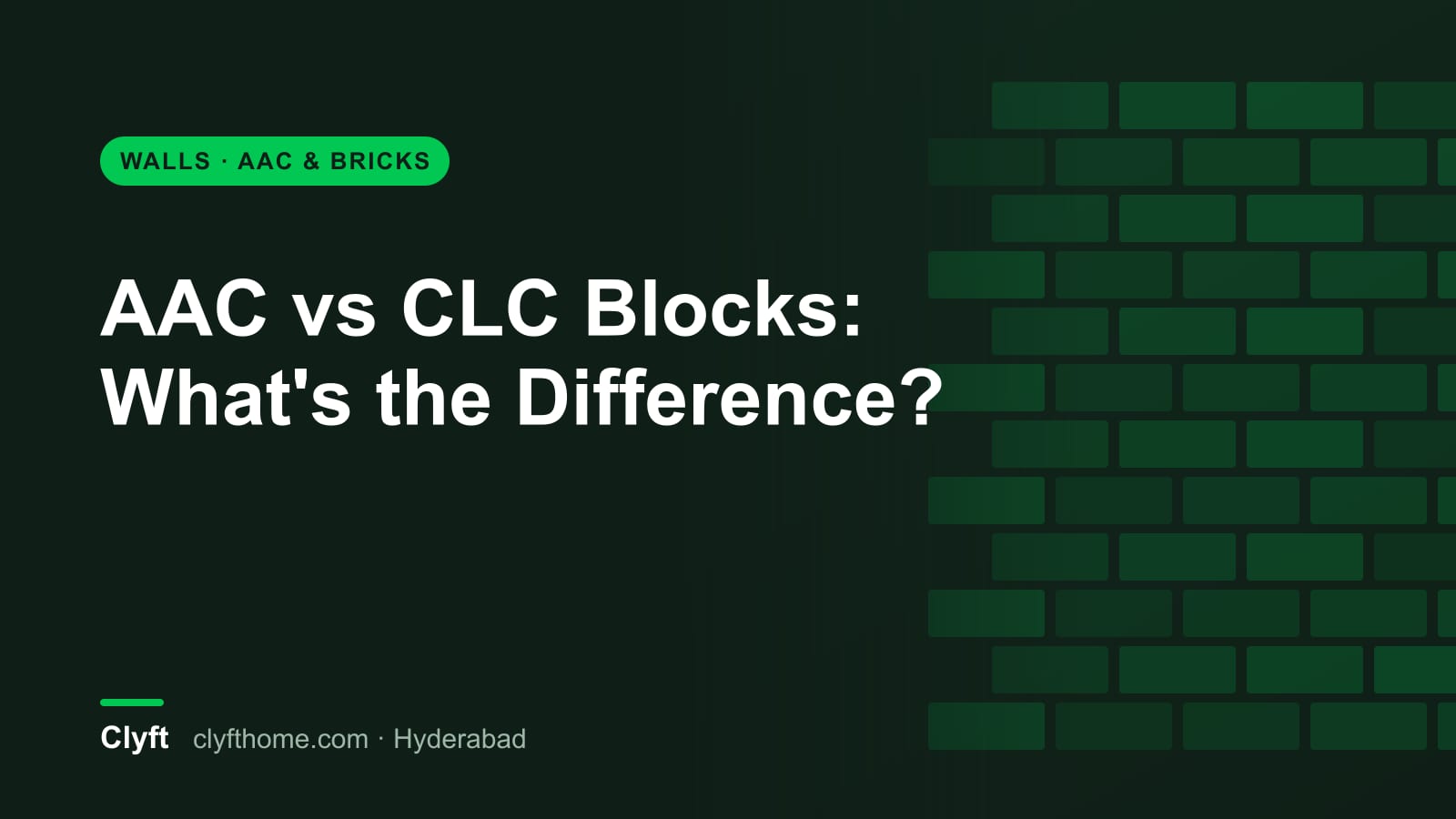 AAC blocks compared with CLC foam concrete blocks