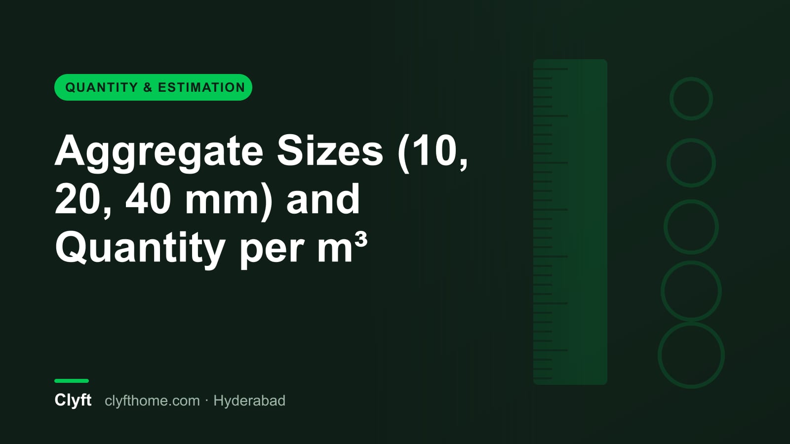 Coarse aggregate sizes for concrete