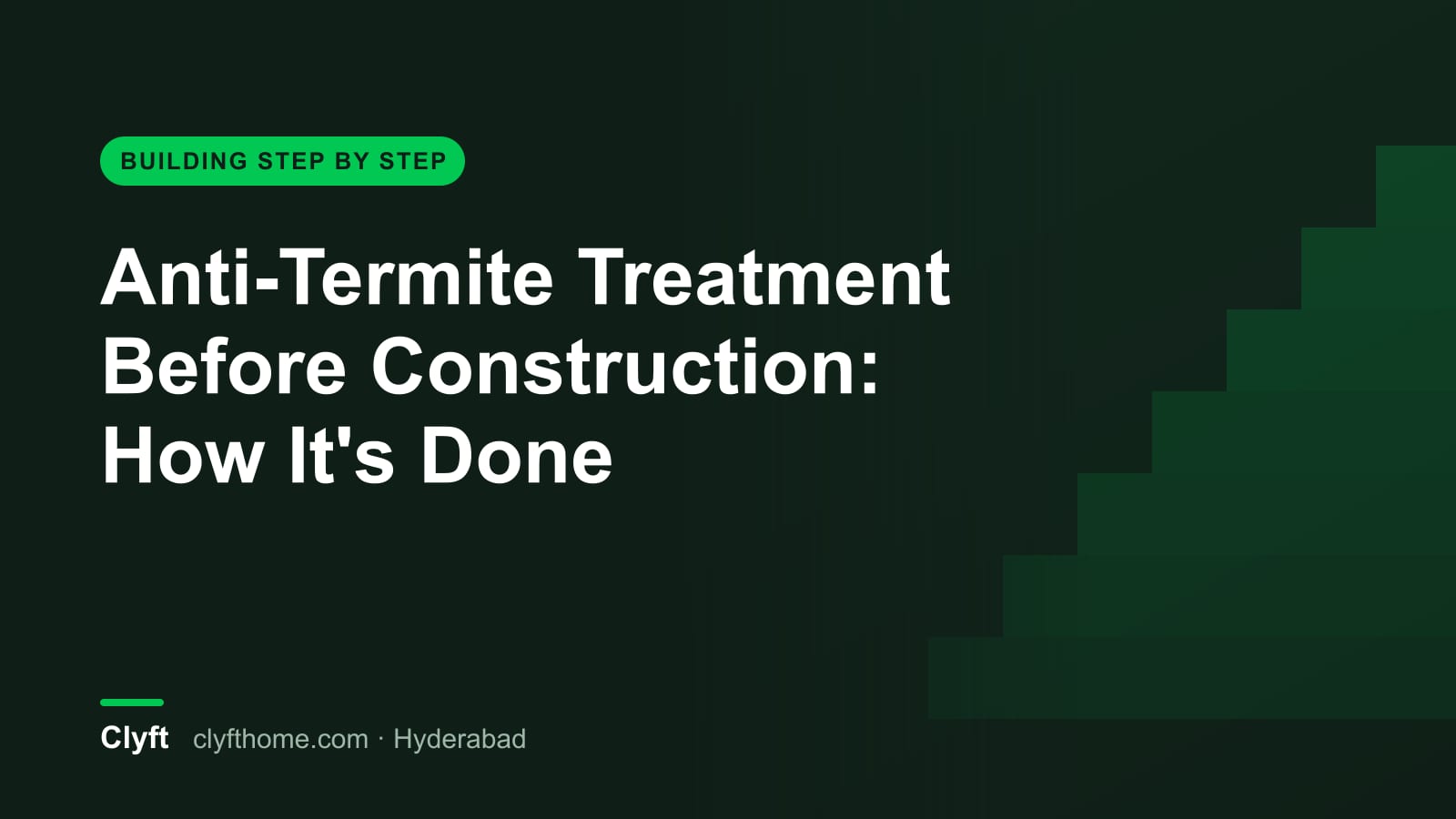Pre-construction anti-termite soil treatment