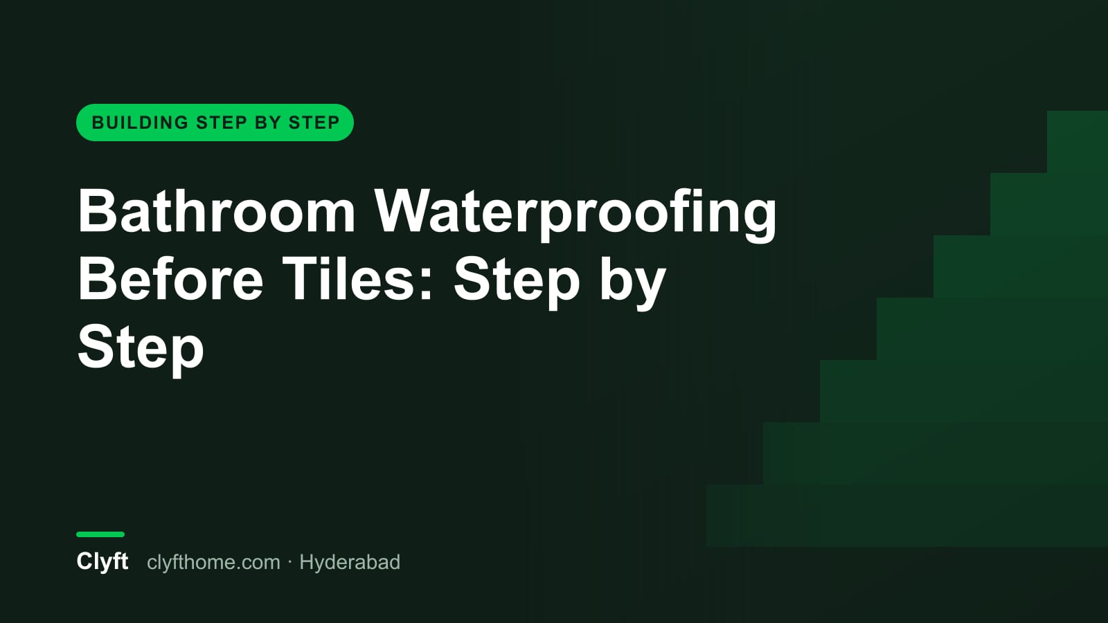 Bathroom waterproofing before tiling