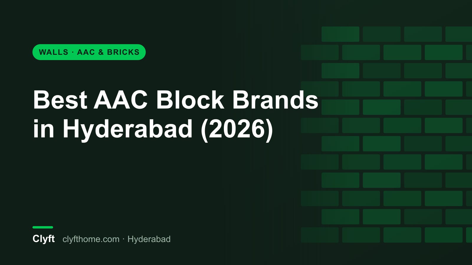 AAC block brands available in Hyderabad