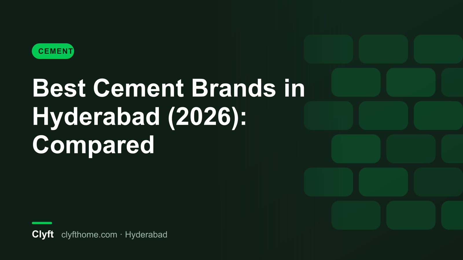 Best cement brands available in Hyderabad compared