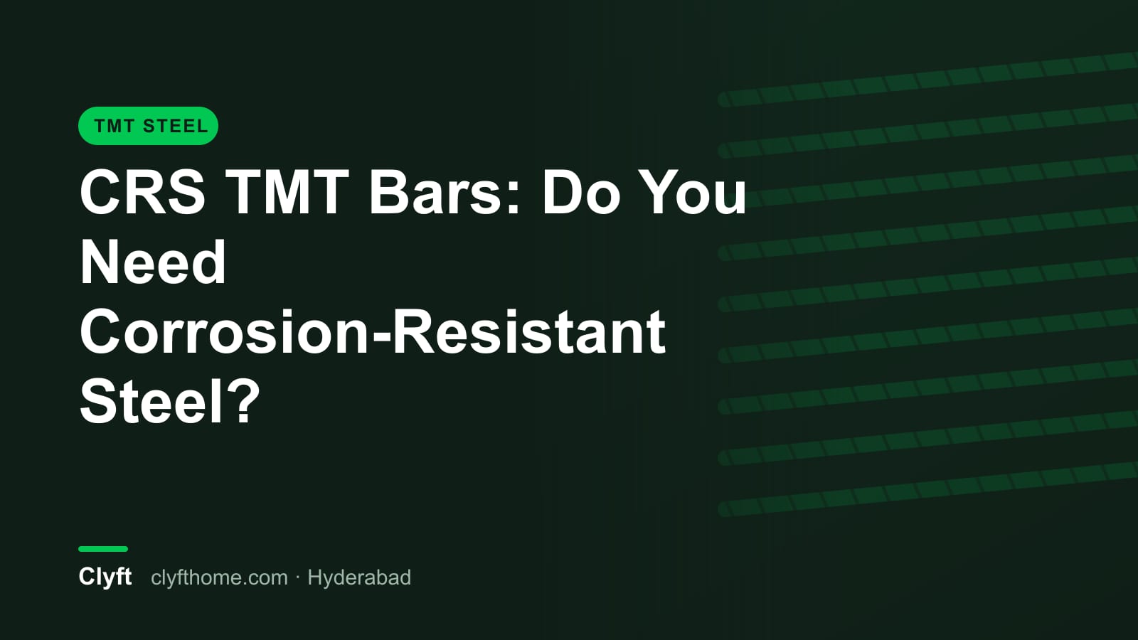 Corrosion resistant TMT steel bars