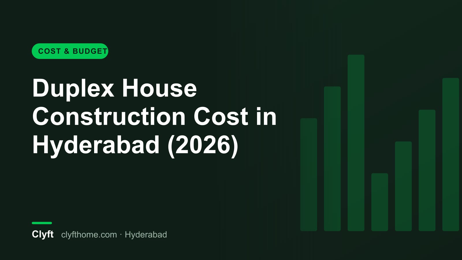 Duplex house construction cost in Hyderabad