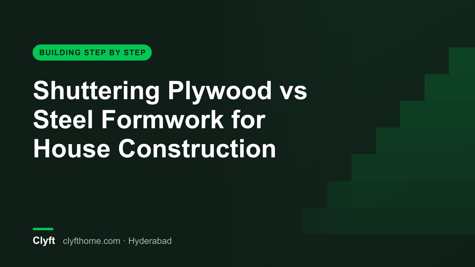 Plywood and steel formwork for concrete