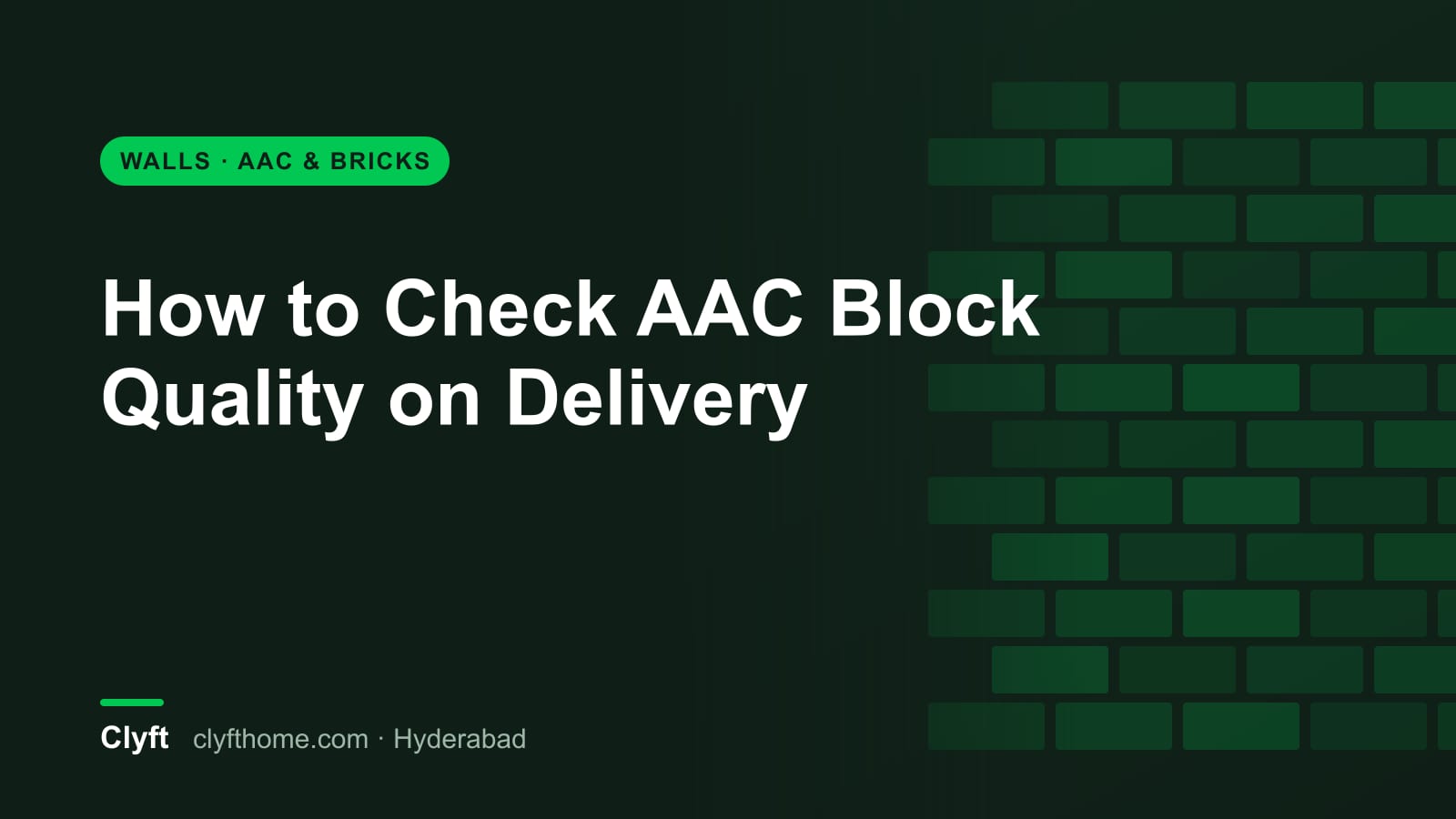 Checking AAC block quality at delivery