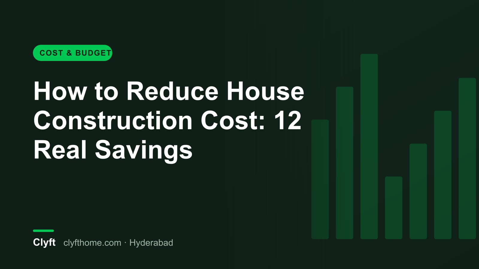 Ways to reduce house construction cost