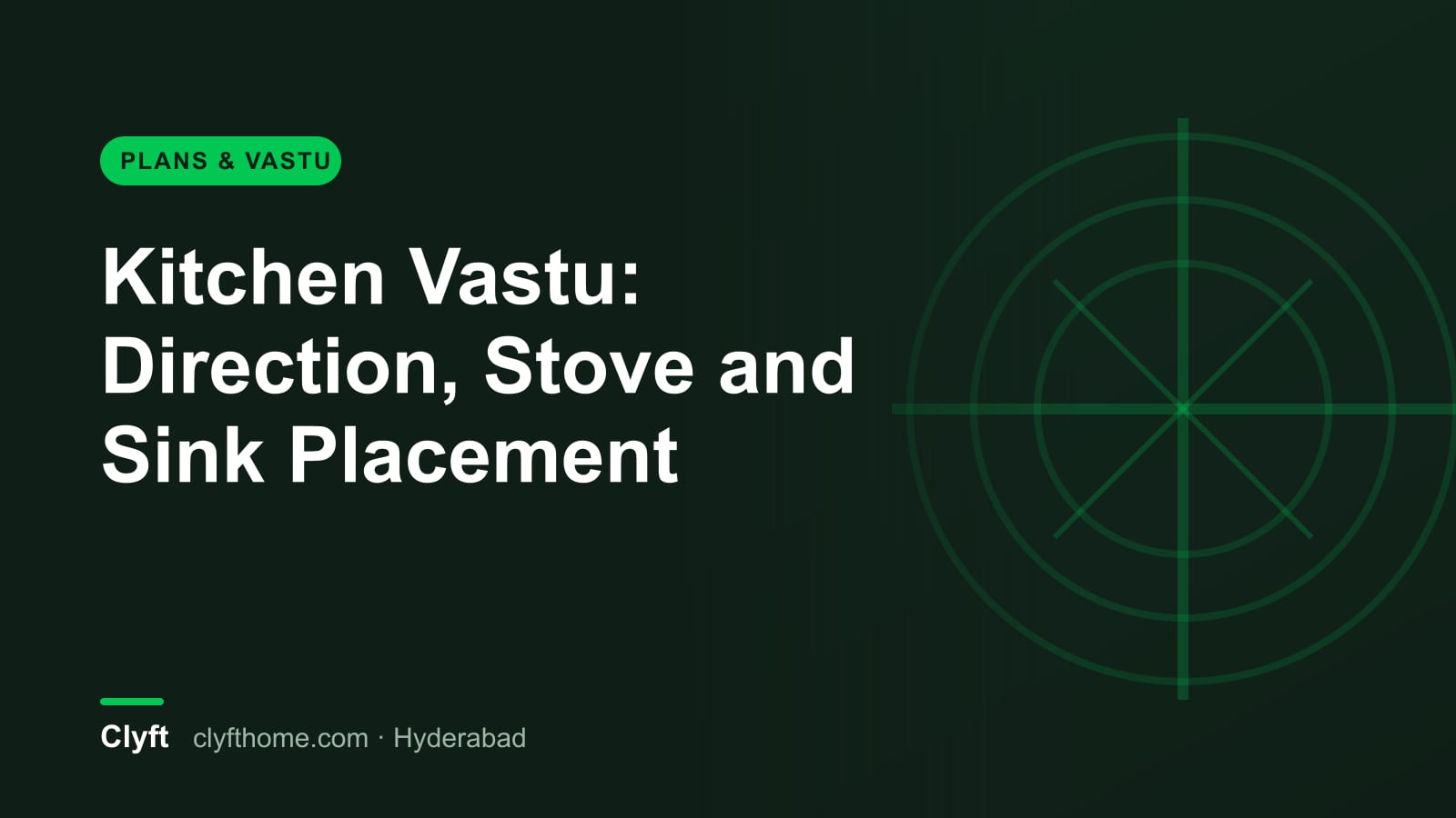 Kitchen layout as per Vastu