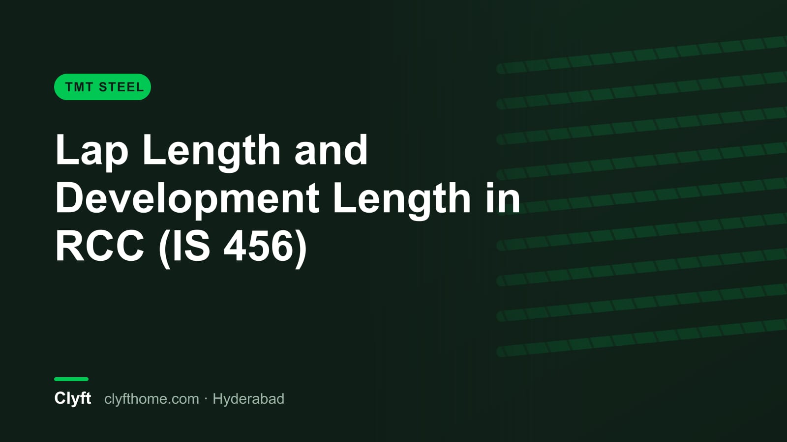 Lap length of reinforcement bars in a column