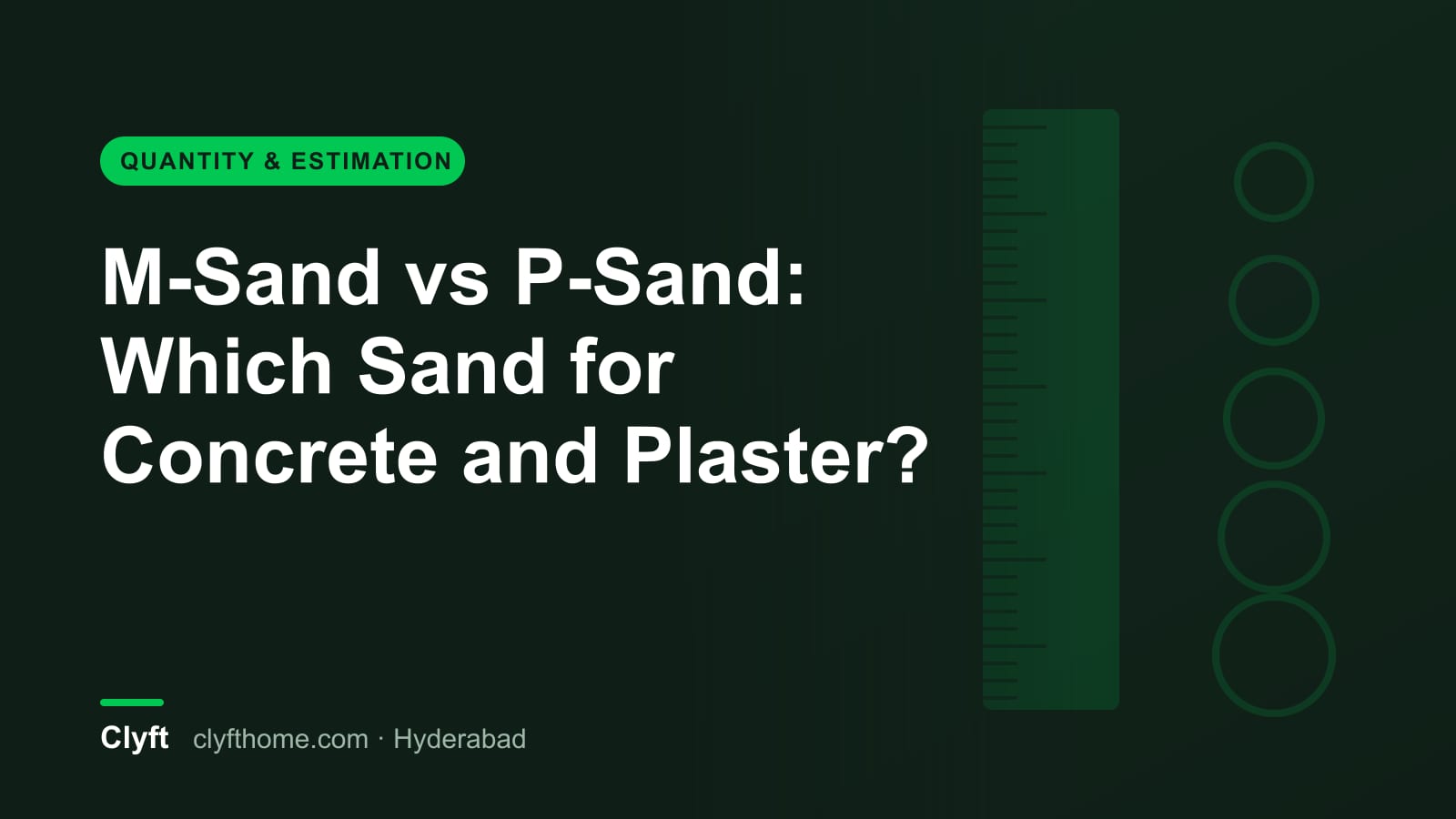 M-sand compared with P-sand for plastering