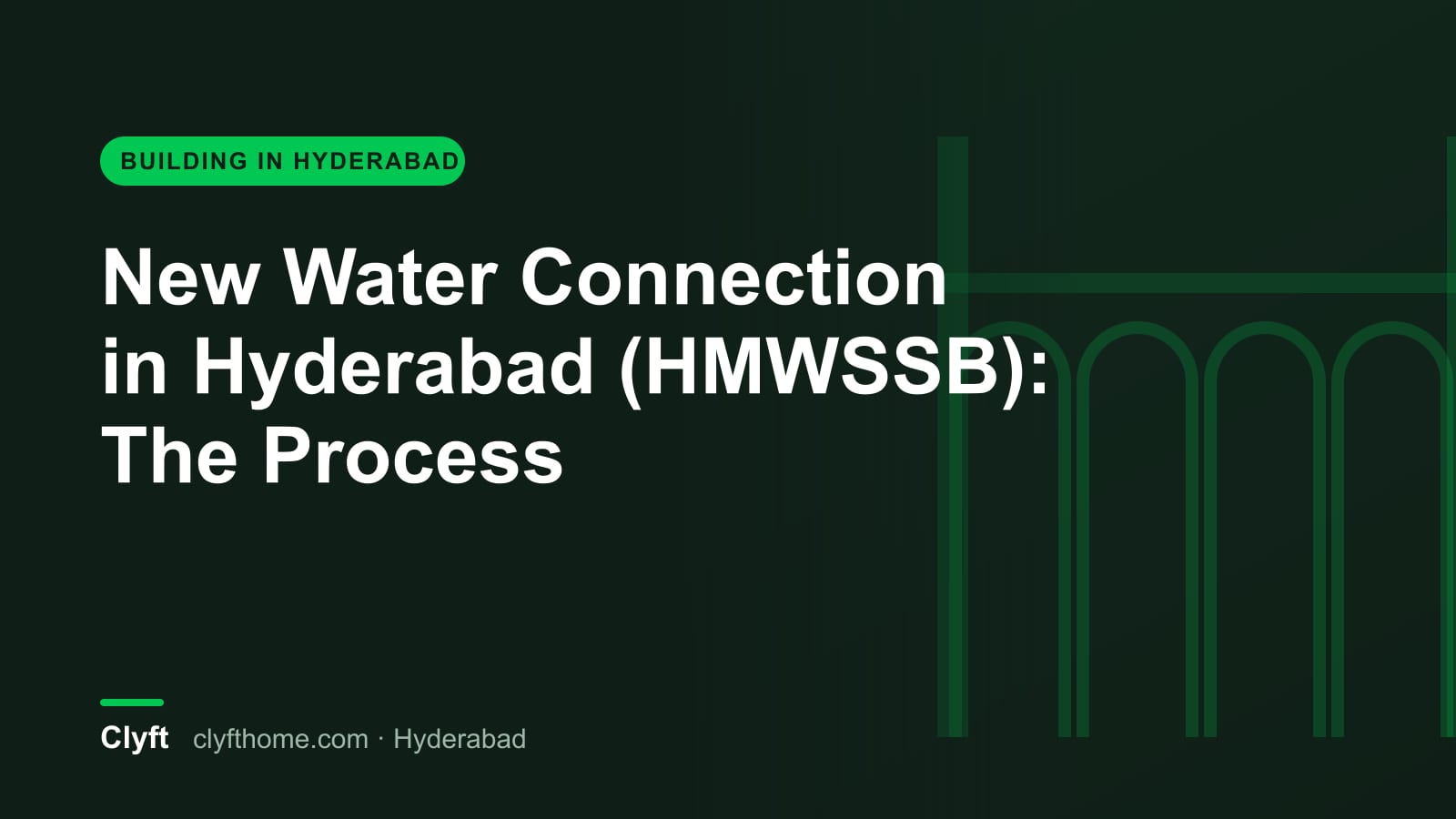 Applying for a new HMWSSB water connection in Hyderabad
