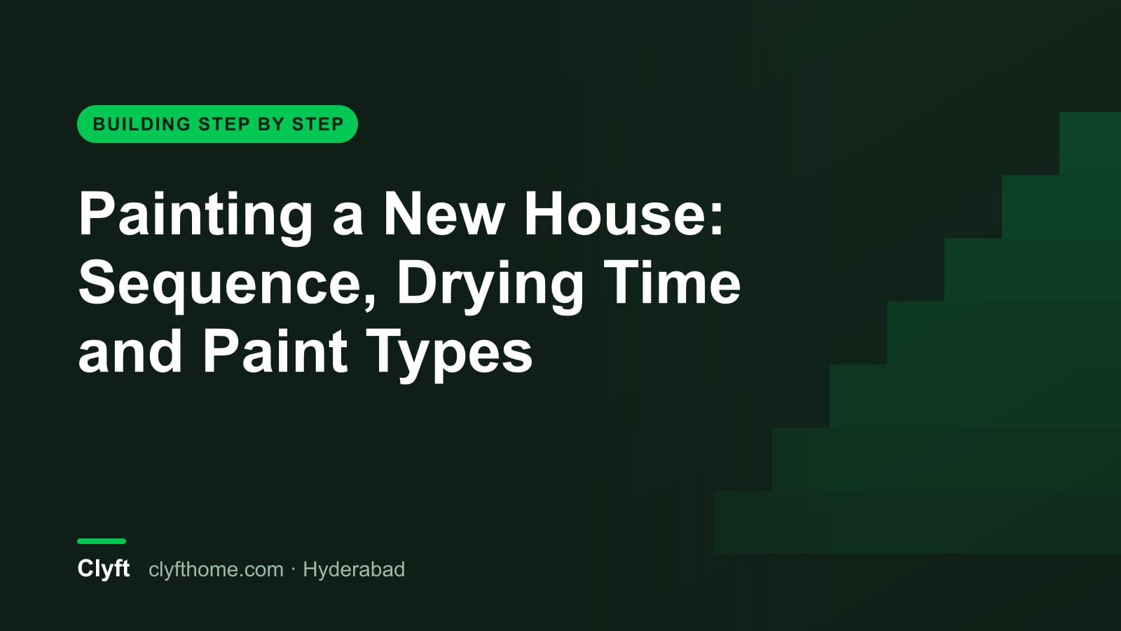 Painting sequence for a new house