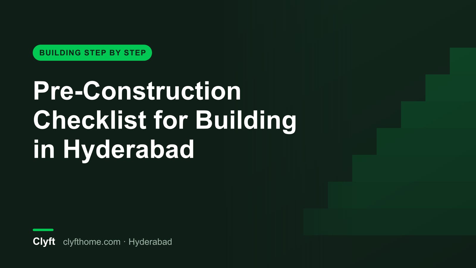 Pre-construction checklist for building a house