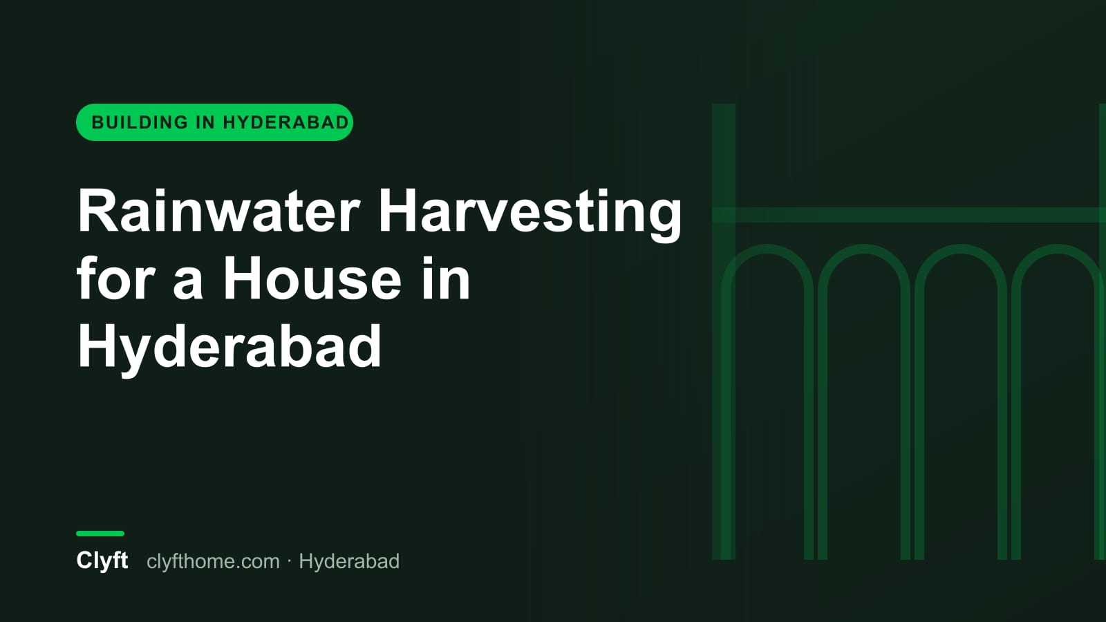 Rainwater harvesting recharge pit for a house
