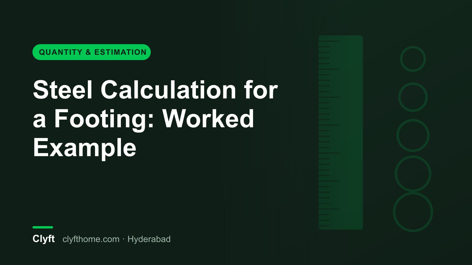 Calculating reinforcement steel for an isolated footing