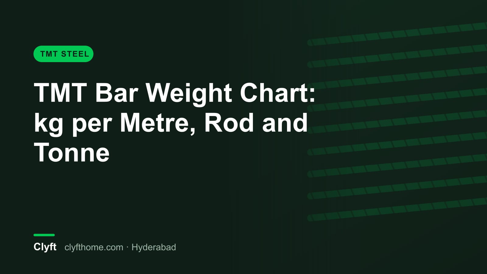 TMT bar weight chart by diameter