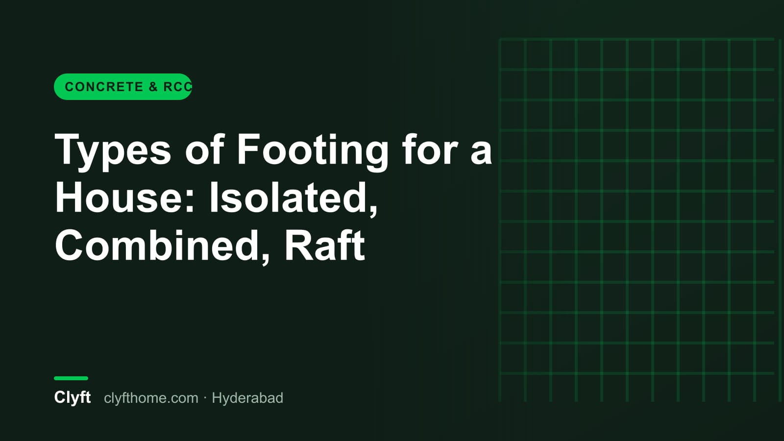 Types of footing used for house foundations