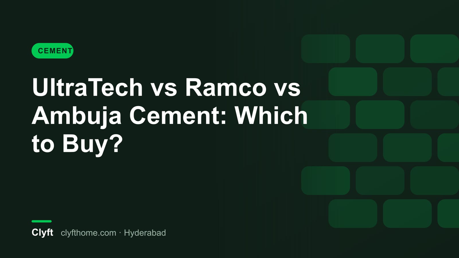 UltraTech, Ramco and Ambuja cement compared