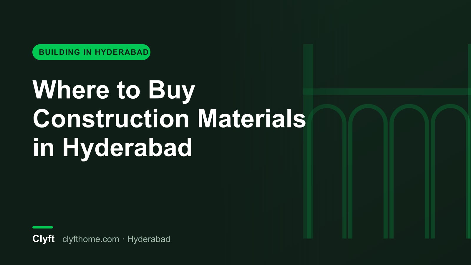 Where to buy cement, steel and blocks in Hyderabad